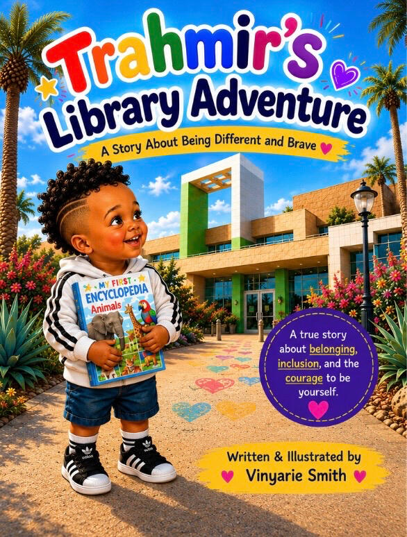 Cover of Trahmir’s Library Adventure by Vinyarie Smith
